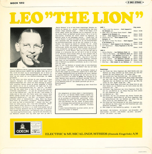 Leo Mathisen : Leo "The Lion" (LP, Comp)