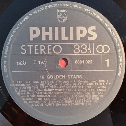 Various : 16 Golden Stars (LP, Comp)