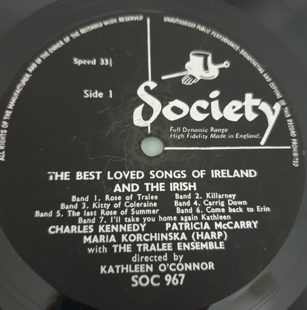 Charles Kennedy & Patricia McCarry, Maria Korchinska, Tralee Ensemble : The Best Loved Songs Of Ireland And The Irish  (LP)