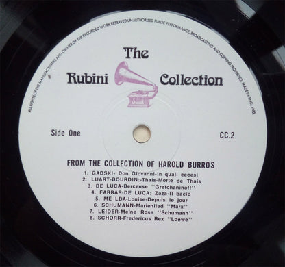 Various : The Harold Burros Collection (LP, Comp, Mono)