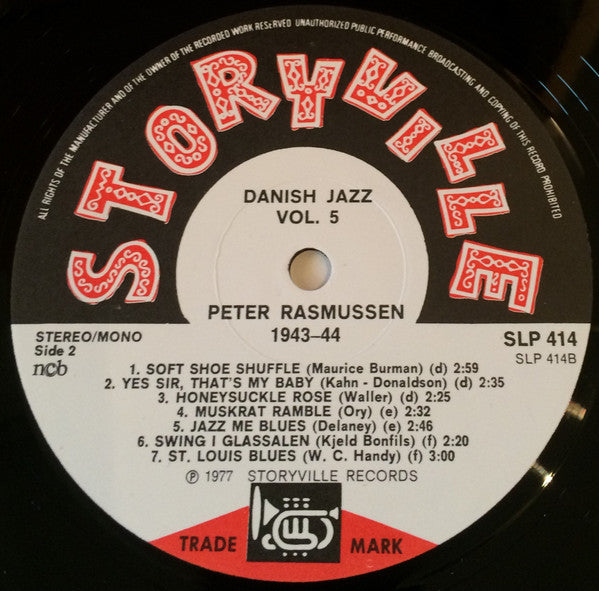 Peter Rasmussen : Danish Jazz Vol. 5 (Pete Rasmussen 1943-44) (LP, Comp)