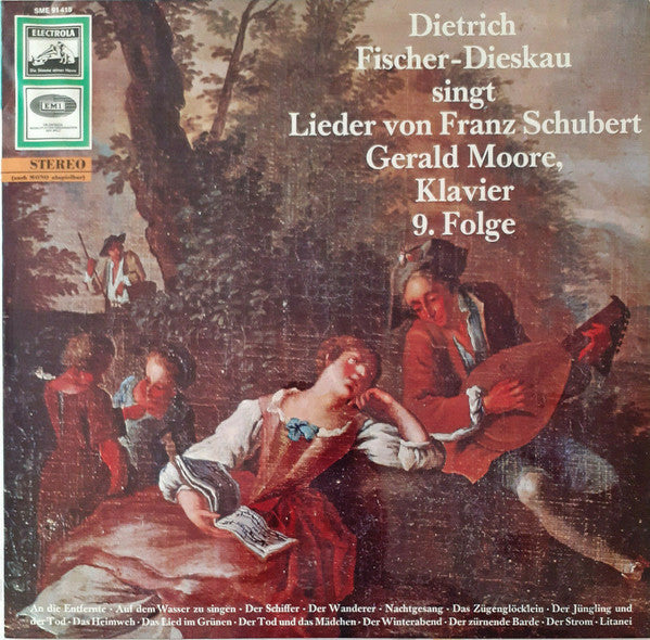 Dietrich Fischer-Dieskau, Gerald Moore : Dietrich Fischer-Dieskau singt Lieder von Franz Schubert 9. Folge (LP, Album)