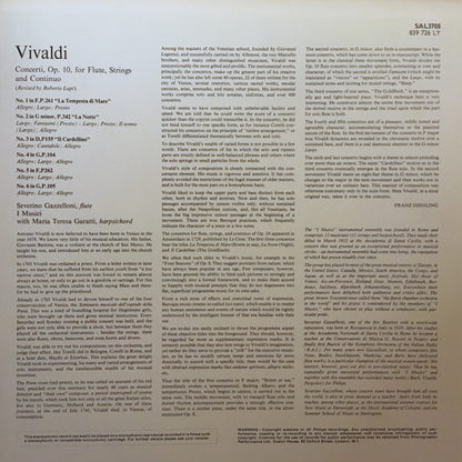 Antonio Vivaldi - I Musici, Severino Gazzelloni : Complete Flute Concertos Op. 10 (LP)