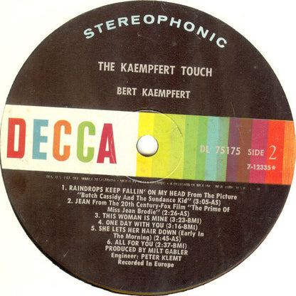 Bert Kaempfert & His Orchestra : The Kaempfert Touch (LP, Album, Roc)