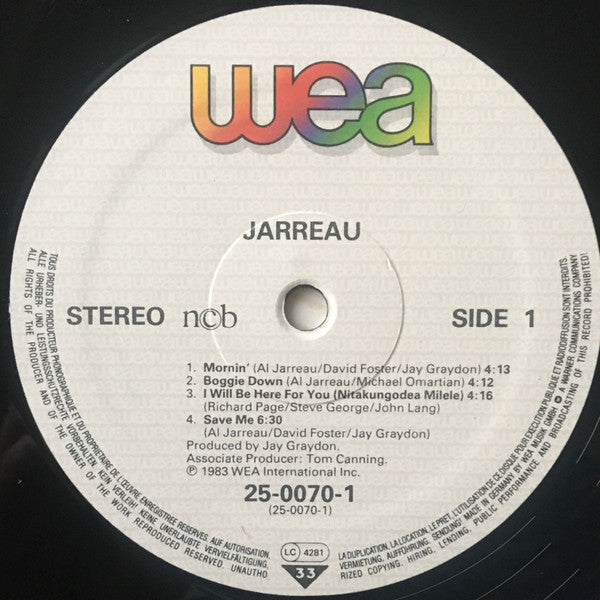 Al Jarreau : Jarreau (LP, Album)