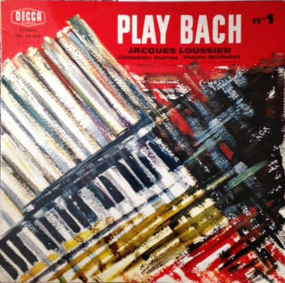 Jacques Loussier / Christian Garros / Pierre Michelot : Play Bach No.1 (LP)