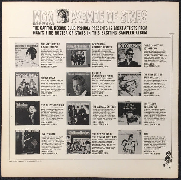 Various : Parade Of Stars (LP, Comp, Club, Cap)