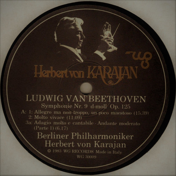 Herbert von Karajan, Berliner Philharmoniker : Beethoven Symphonie Nr. 9 d-moll Opl 125 "Corale"  (LP, Album)