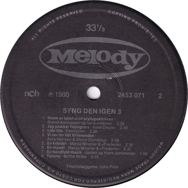 Various : Syng Den Igen 3 (LP, Comp)