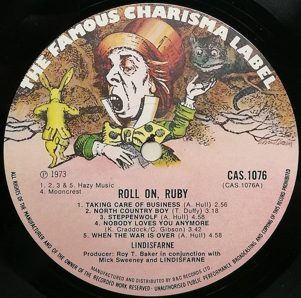 Lindisfarne : Roll On, Ruby (LP, Album, Gat)