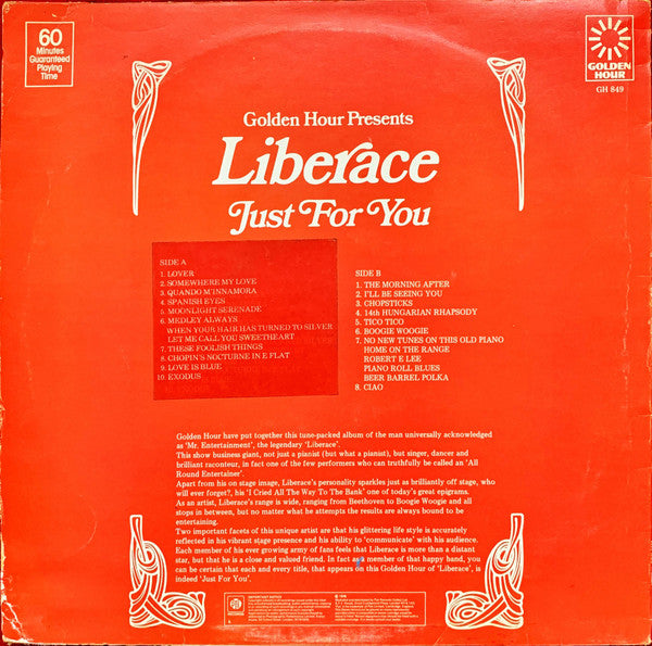 Liberace : Just For You (LP)