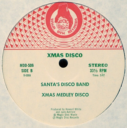 Santa's Disco Band : Xmas Disco Disc (12")