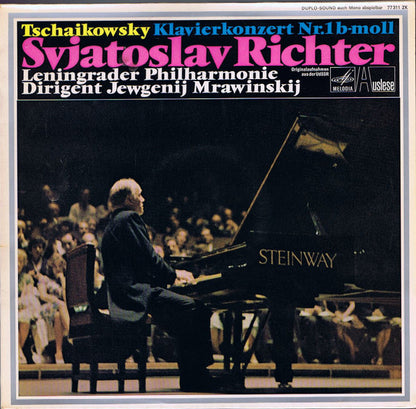 Pyotr Ilyich Tchaikovsky, Sviatoslav Richter, Leningrad Philharmonic Orchestra, Evgeny Mravinsky : Klavierkonzert Nr. 1 B-Moll  (LP)