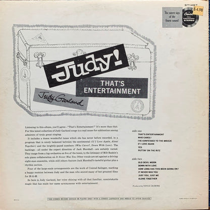 Judy Garland : Judy That's Entertainment! (LP, Album, Scr)