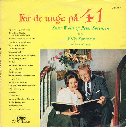 Susse Wold Og Peter Sørensen (2) Med Willy Sørensens Orkester : For De Unge På 41 (10", Mono)