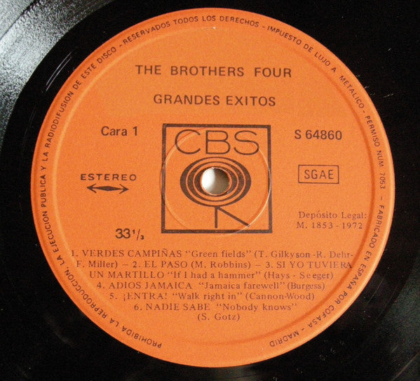 The Brothers Four : Grandes Exitos (LP, Comp)