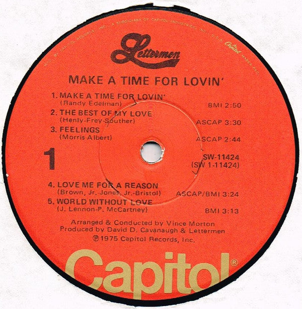 The Lettermen : Make A Time For Lovin' (LP)