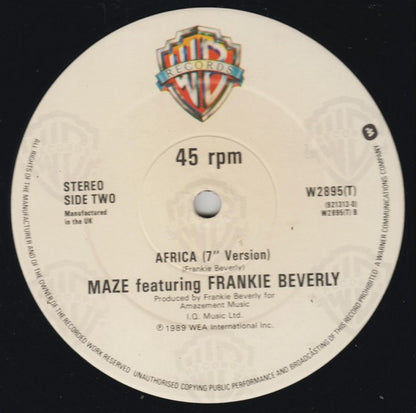 Maze Featuring Frankie Beverly : Can't Get Over You (12", Single)