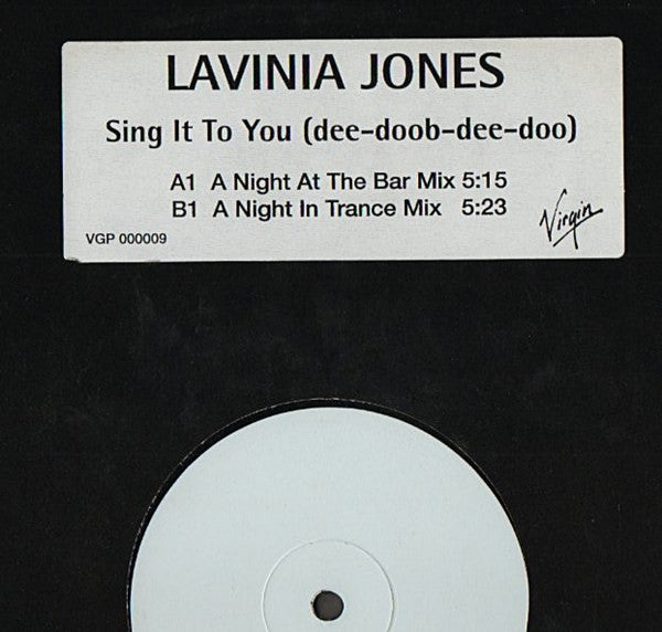 Lavinia Jones : Sing It To You (Dee-Doob-Dee-Doo) (12", W/Lbl)