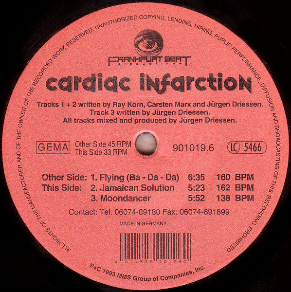 Cardiac Infarction : Flying (Ba-Da-Da) (12")