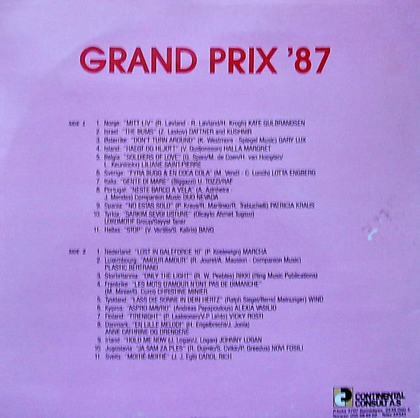 Various : Grand Prix '87 (LP, Comp)