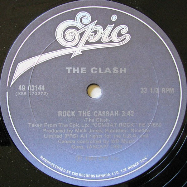 The Clash : Rock The Casbah (12", Single)