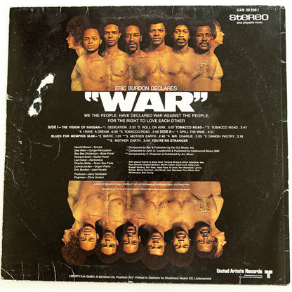 Eric Burdon & War : Eric Burdon Declares "War" (LP, Album, RE)