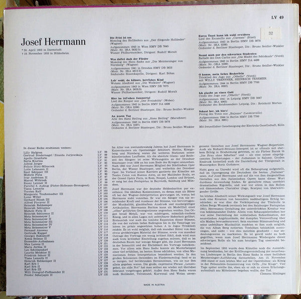 Josef Herrmann : Josef Herrmann (LP, Comp)