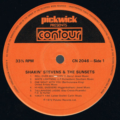 Shakin' Stevens And The Sunsets : Shakin' Stevens And The Sunsets (LP, Album, RE)