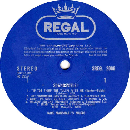 Jack Marshall's Music : Soundsville ! (LP, Comp, RE)