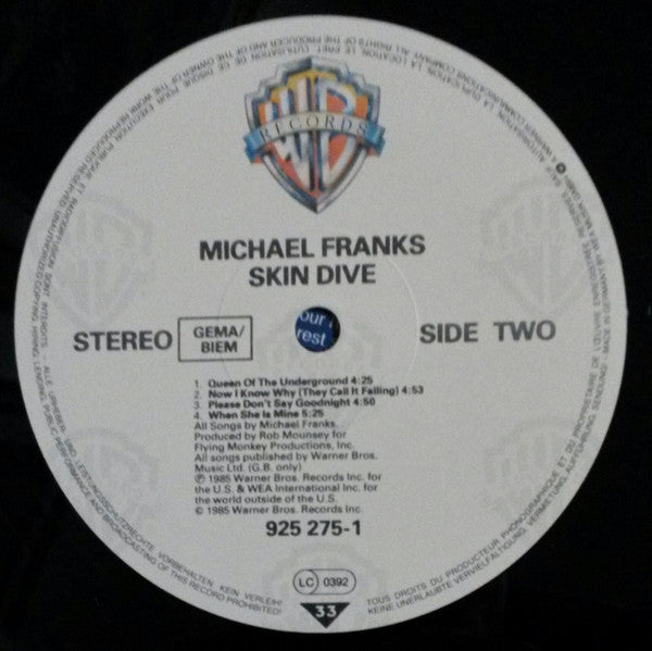 Michael Franks : Skin Dive (LP, Album)