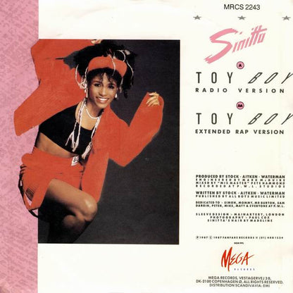 Sinitta : Toy Boy (7", Single)