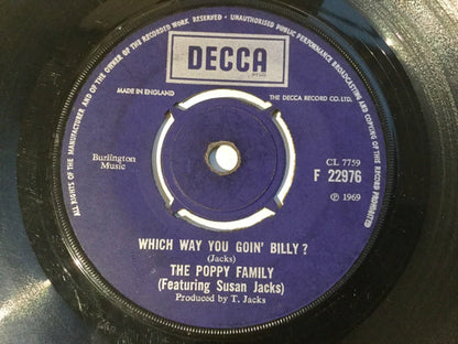 The Poppy Family : Which Way You Goin' Billy? (7", Single)