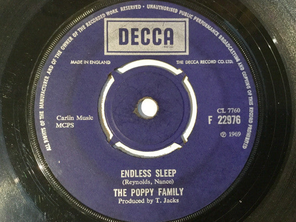 The Poppy Family : Which Way You Goin' Billy? (7", Single)