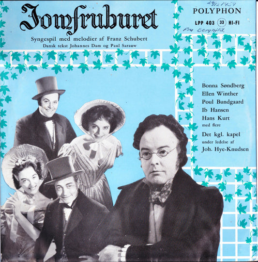 Various : Jomfruburet - Syngespil Med Melodier Af Franz Schubert (10")