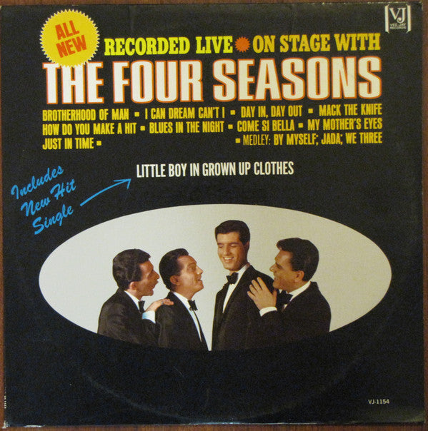 The Four Seasons : On Stage With The Four Seasons (LP, Album, Mono)