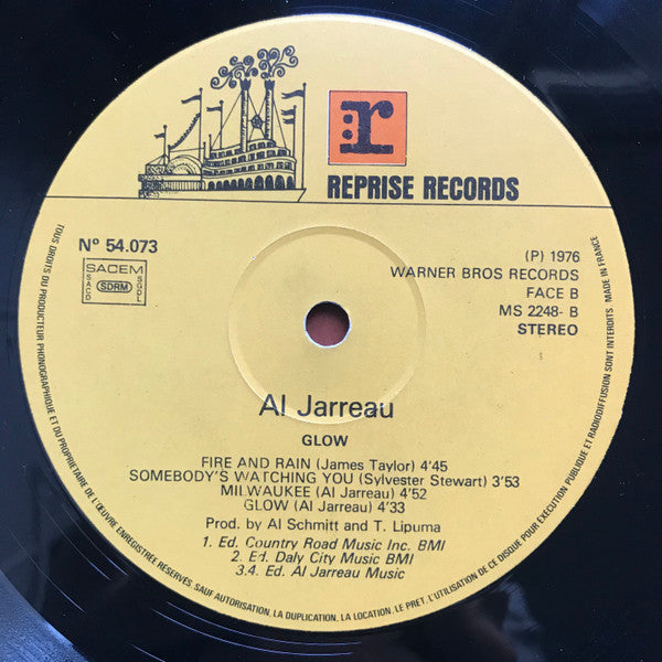 Al Jarreau : Glow (LP, Album)