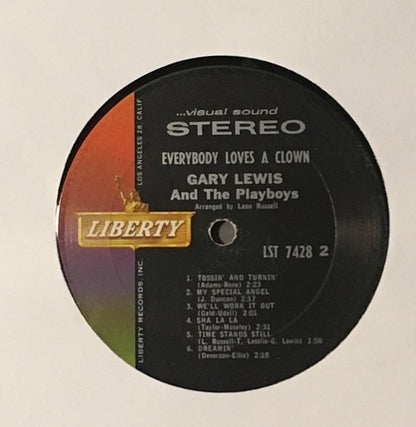 Gary Lewis & The Playboys : Everybody Loves A Clown (LP, Album, Ter)