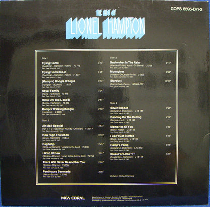 Various, Lionel Hampton : The Best Of Lionel Hampton (2xLP, Comp, Gat)