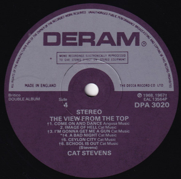 Cat Stevens : The View From The Top (2xLP, Comp, Mono, RP, Gat)