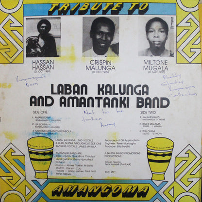 Labani Kalunga And Amantanki Band : Amangoma (LP)