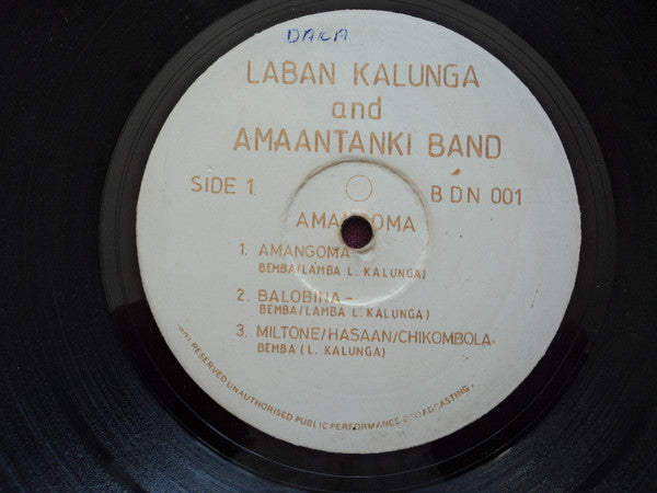 Labani Kalunga And Amantanki Band : Amangoma (LP)