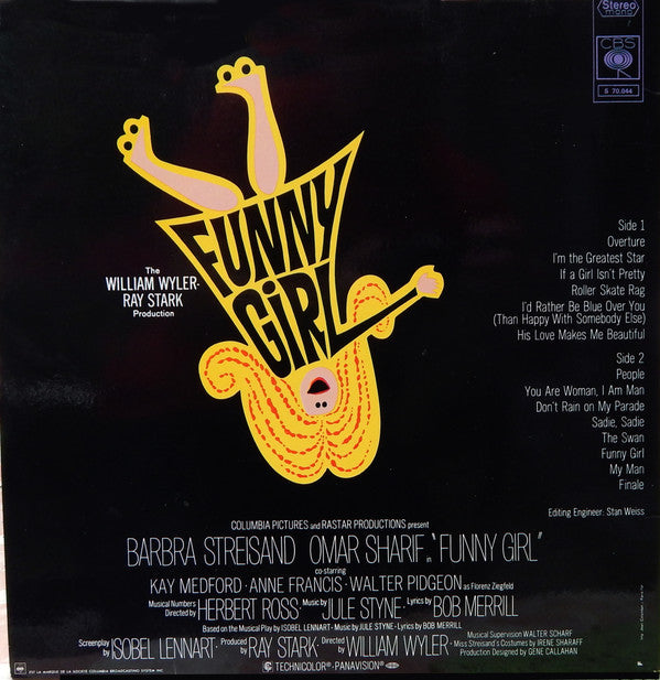 Barbra Streisand : Funny Girl (Bande Originale Du Film) (LP, Album, Gat)