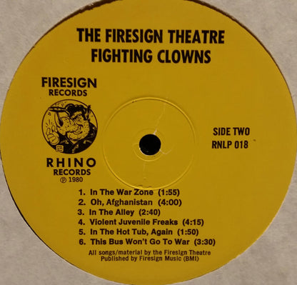 The Firesign Theatre : Fighting Clowns (LP, Album)