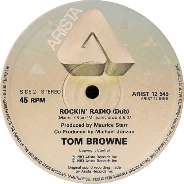 Tom Browne : Rockin' Radio (12", Single)