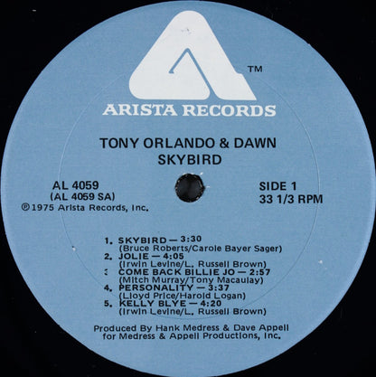 Tony Orlando & Dawn : Skybird (LP, Album)