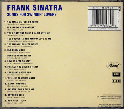 Frank Sinatra : Songs For Swingin' Lovers (CD, Album, RE)