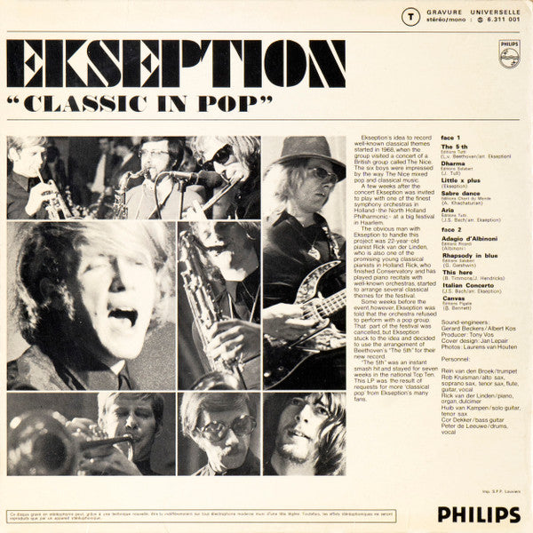 Ekseption : Classic In Pop (LP, Album, RE)