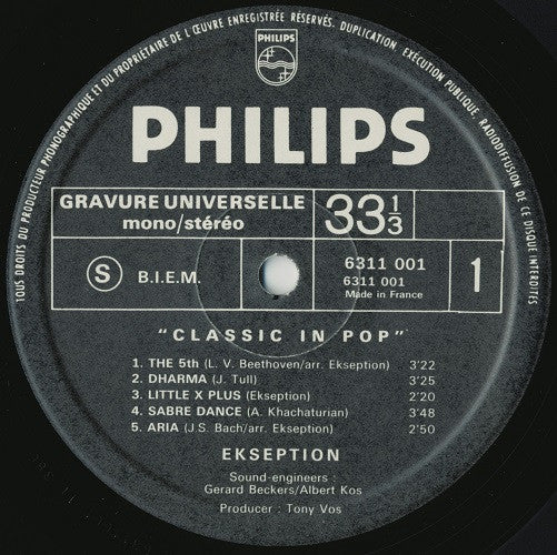 Ekseption : Classic In Pop (LP, Album, RE)