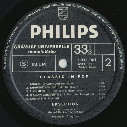 Ekseption : Classic In Pop (LP, Album, RE)